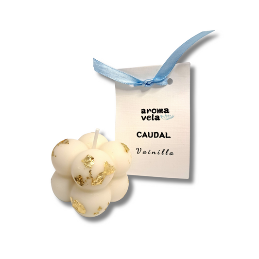 Vela aromática Mini Burbuja de Vainilla CAUDAL - Cera de soja natural