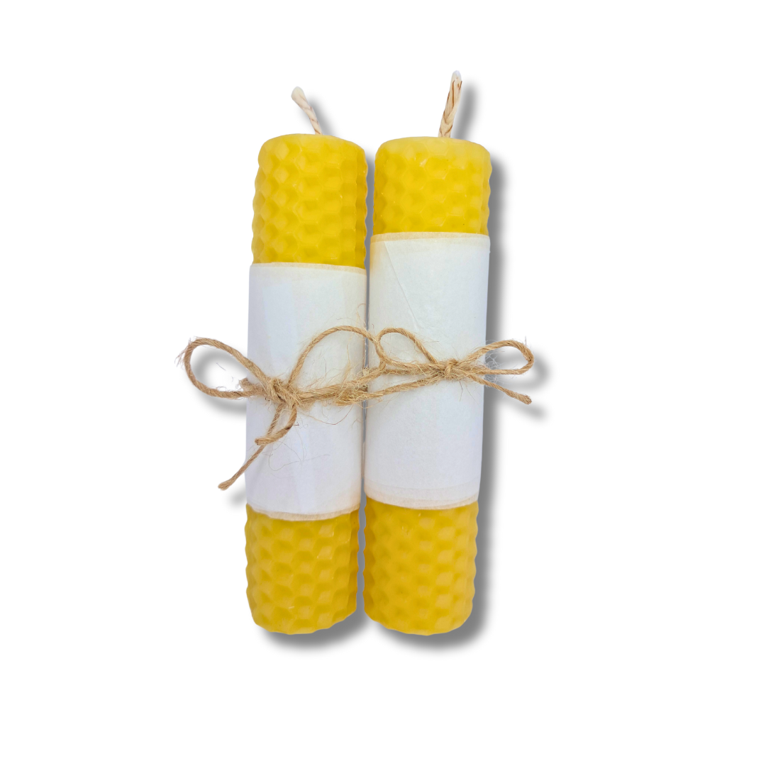 Velas de Miel - Cera de abeja natural 10 cm