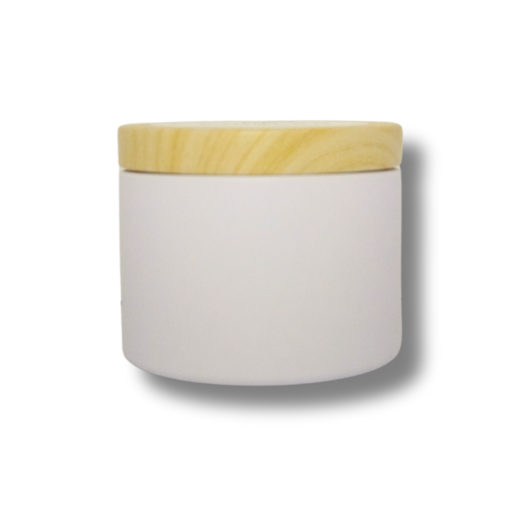 Vela aromática WHISPER de 4 oz Jazmín + Aventurina - Cera de soja NATURAL