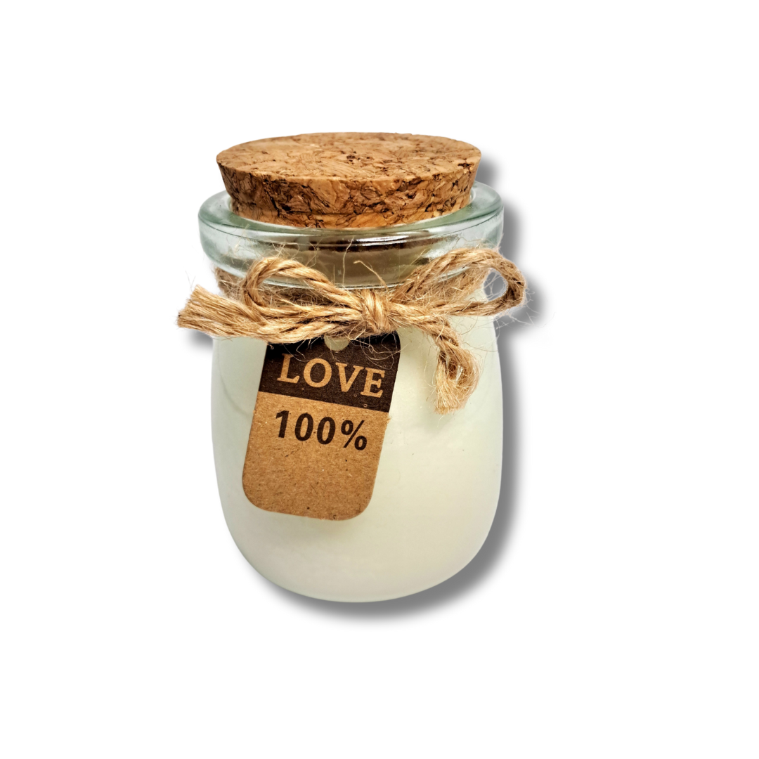 Vela aromática LUSH de 4 oz Almendras e Hibiscos - Cera de soja natural