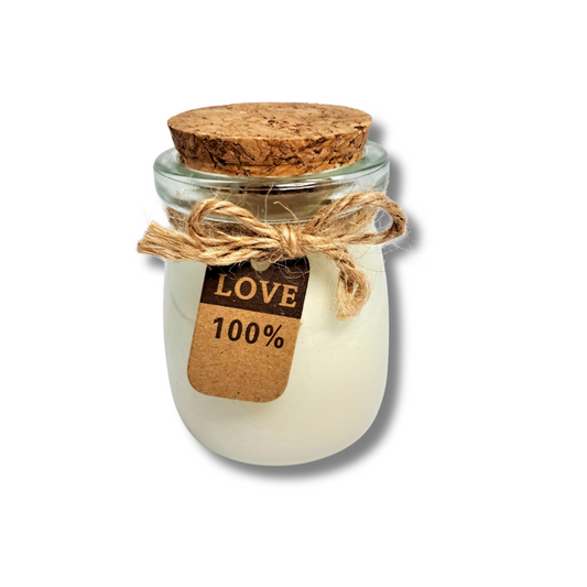 Vela aromática LUSH de 4 oz Almendras e Hibiscos - Cera de soja natural