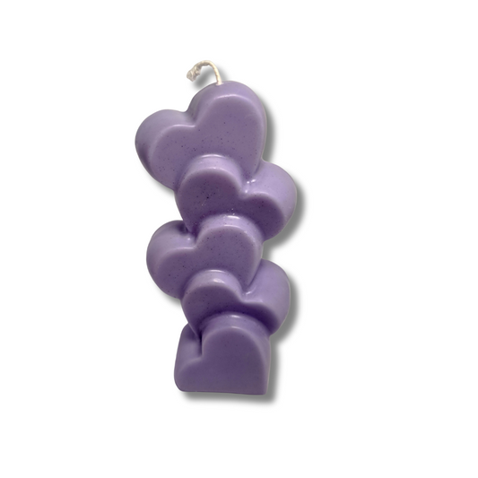 Vela aromática Corazones de Lavanda
