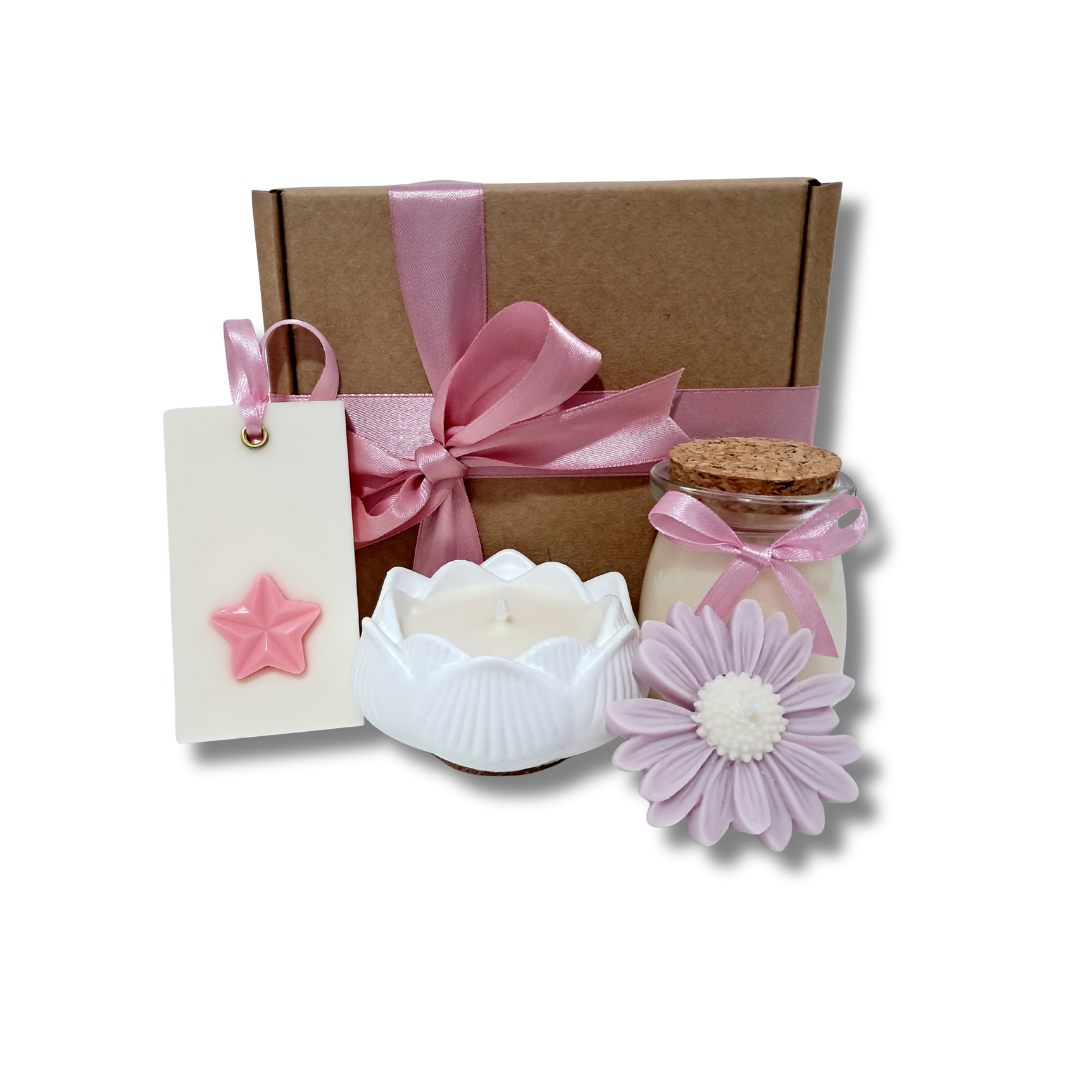 Mini BOX ROMANCE de velas Aromáticas para San Valentín