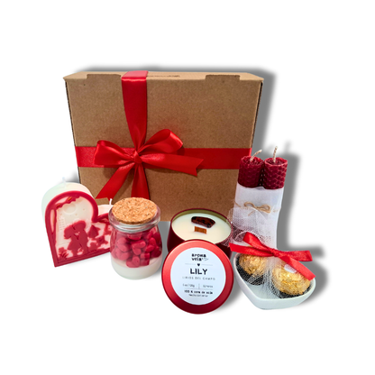BOX AMOR de velas Aromáticas para San Valentín