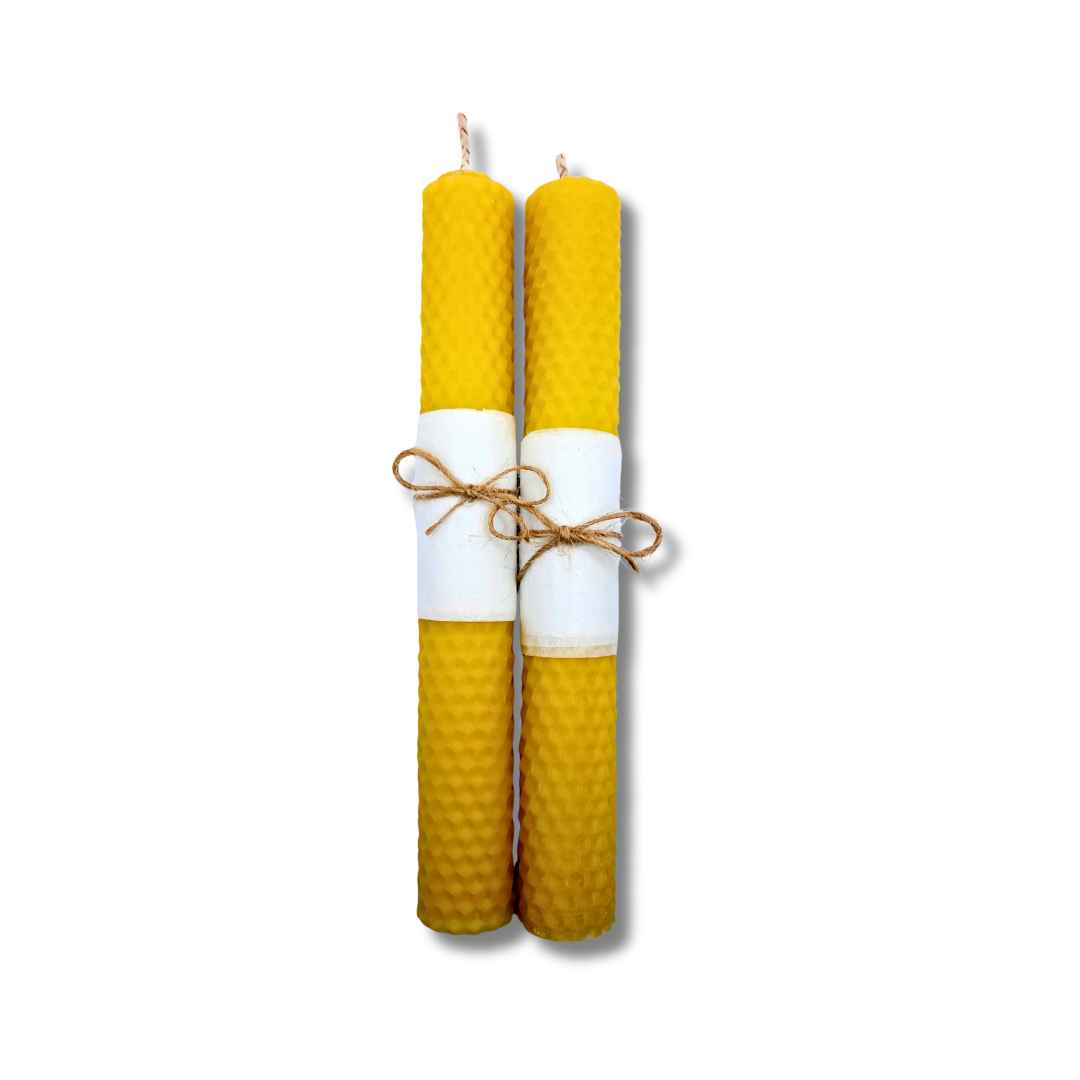 Velas de Miel - Cera de abeja natural 20 cm