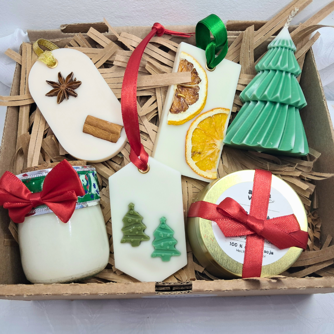 BOX Navideño de velas Aromáticas